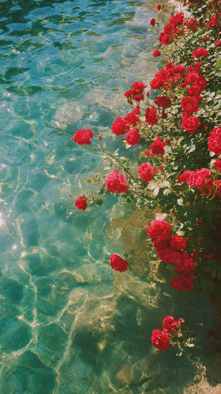 16 Ethereal Bloom Wallpapers: Flowers, Water, and Sparkles